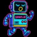 Yawn robot mascot
